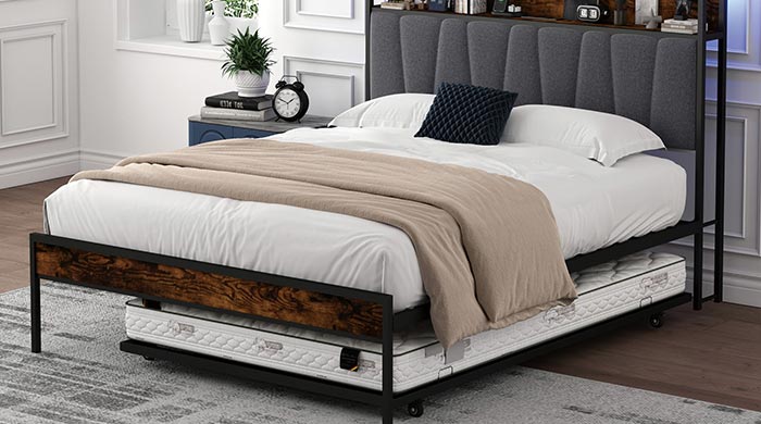 Struttura letto in metallo
