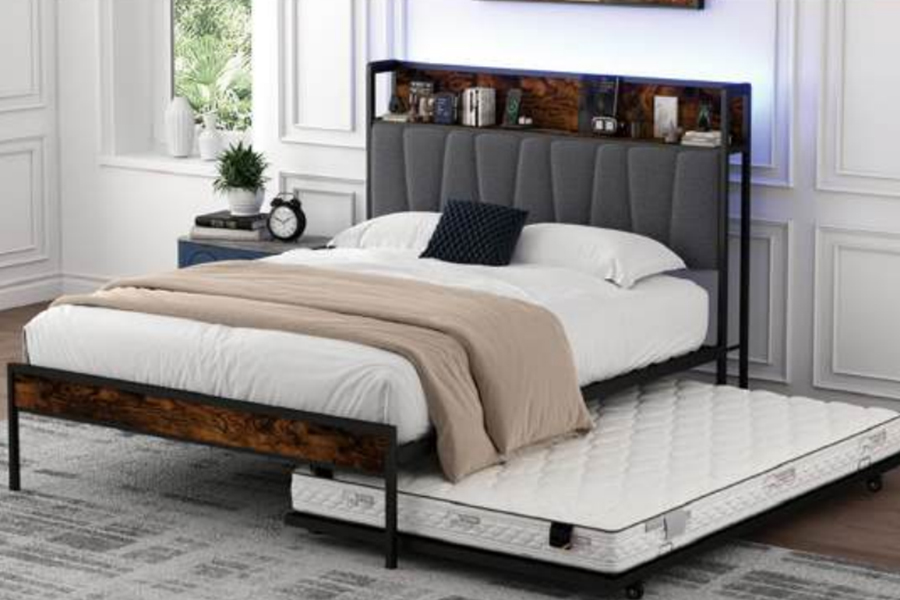 4550-1U Struttura letto a castello in metallo stile industriale