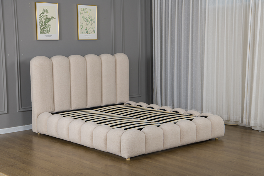 4878G Cassetti portaoggetti Struttura letto con morbida imbottitura 3D a forma di petalo