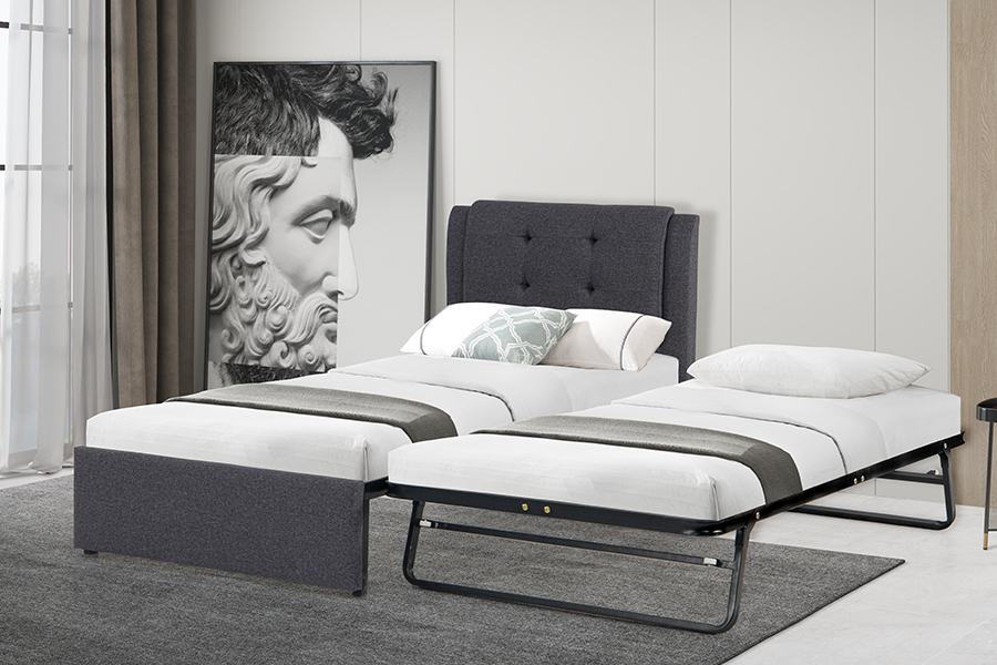 4212 Struttura letto combinato multifunzionale imbottito a castello estraibile