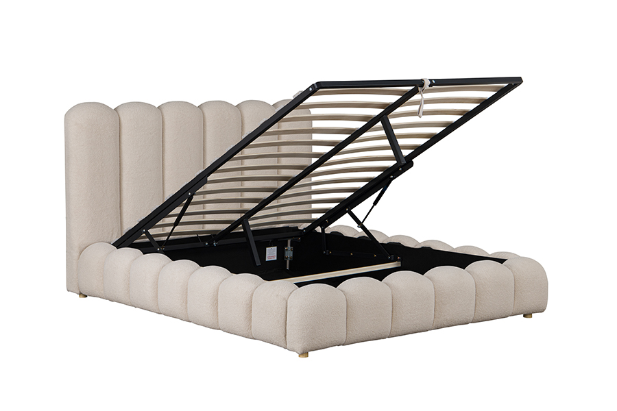 4878G Cassetti portaoggetti Struttura letto con morbida imbottitura 3D a forma di petalo