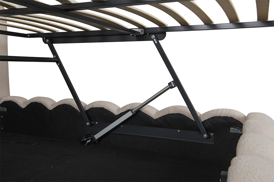 4878G Cassetti portaoggetti Struttura letto con morbida imbottitura 3D a forma di petalo