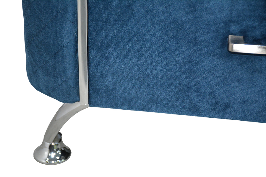 Comodino/tavolino da letto in velluto diamante WSS954