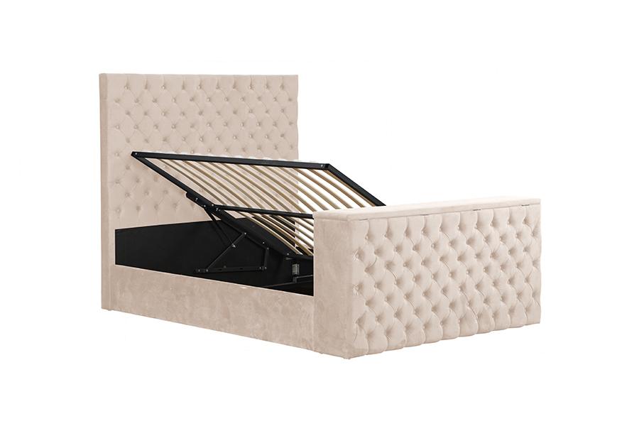 4652BG Letto motorizzato porta TV sollevabile per camerette