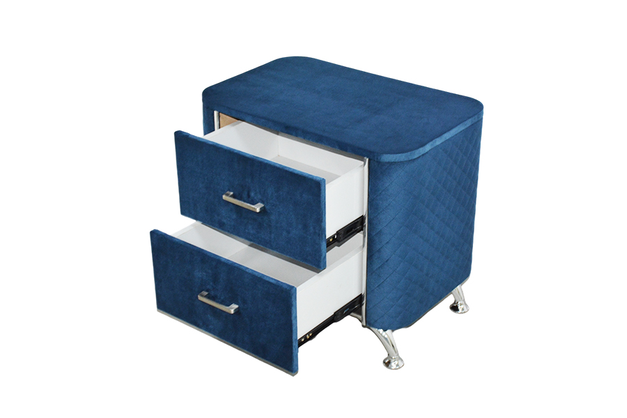 Comodino/tavolino da letto in velluto diamante WSS954