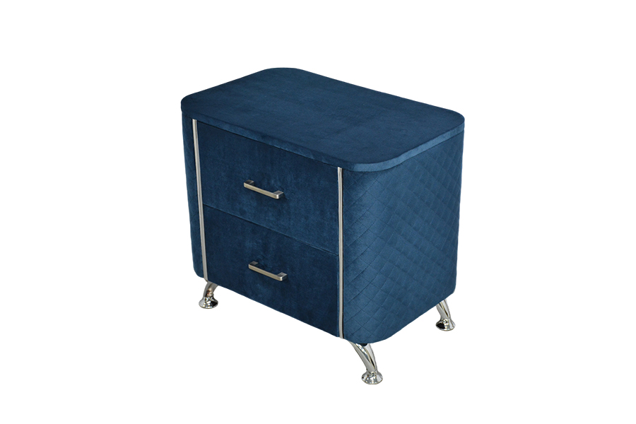 Comodino/tavolino da letto in velluto diamante WSS954
