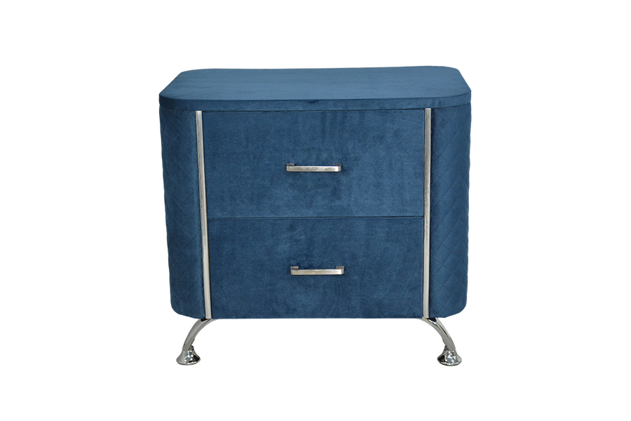 Comodino/tavolino da letto in velluto diamante WSS954