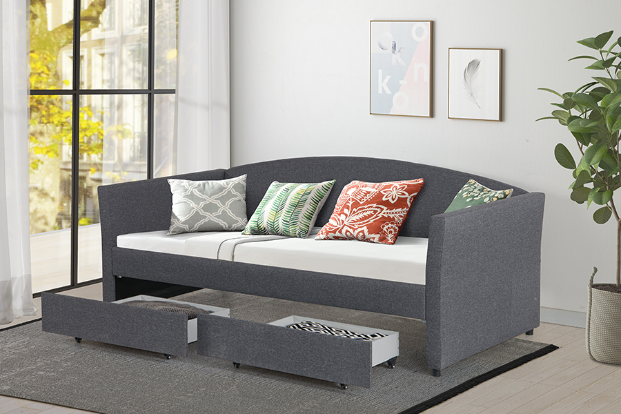 4271D Divano letto contenitore in cotone e lino delicato sulla pelle