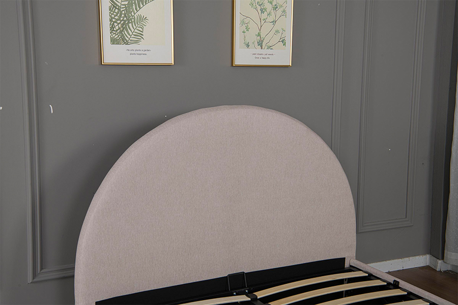 5019G Struttura letto contenitore imbottita in materiali ecologici