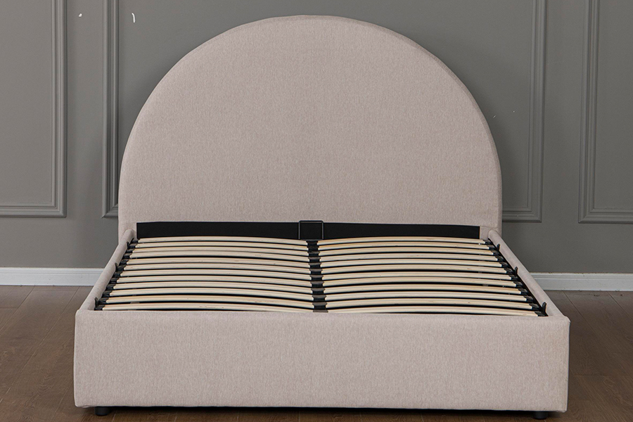 5019G Struttura letto contenitore imbottita in materiali ecologici