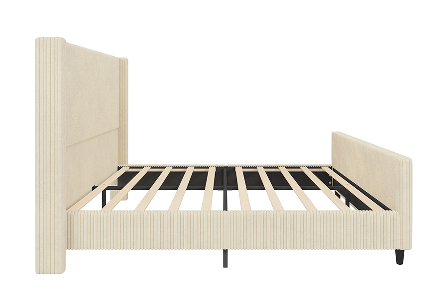 N12 Wingback regolabile Struttura letto imbottita facile da smontare