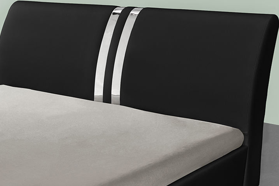 1143 Letto imbottito moderno in pelle PU in stile nordico
