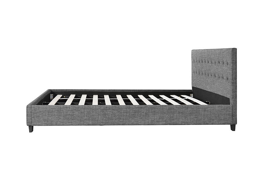 1257 Letto imbottito con decorazione in stile moderno a pannello
