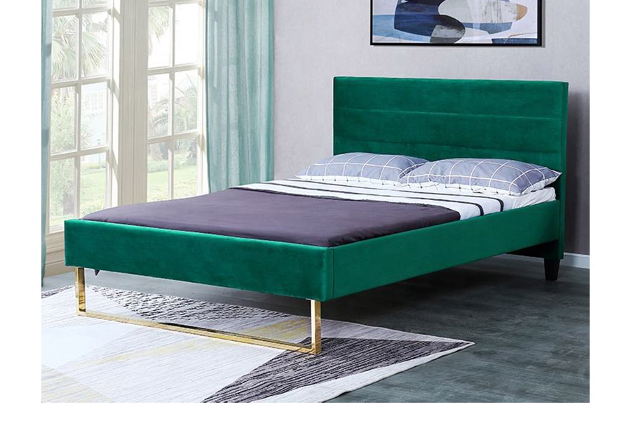 1347 Letto King Size di Lusso Letto Imbottito dal Design Moderno