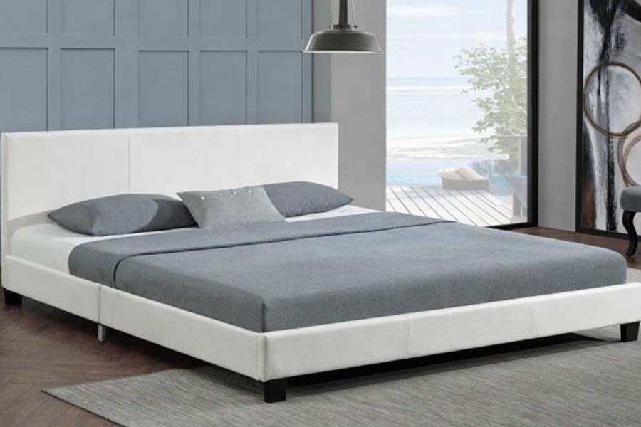 Letto imbottito in pelle PU dal design moderno e semplice 1864