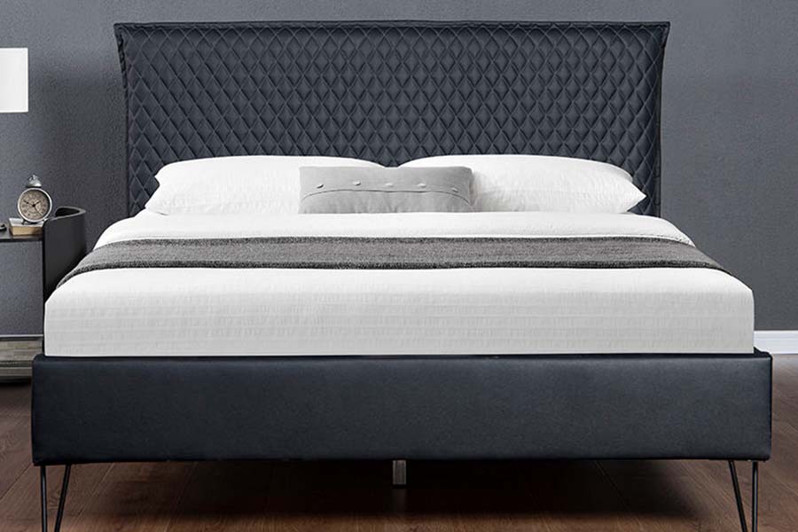 1664 Letto Bett in pelle Letto imbottito in stile moderno
