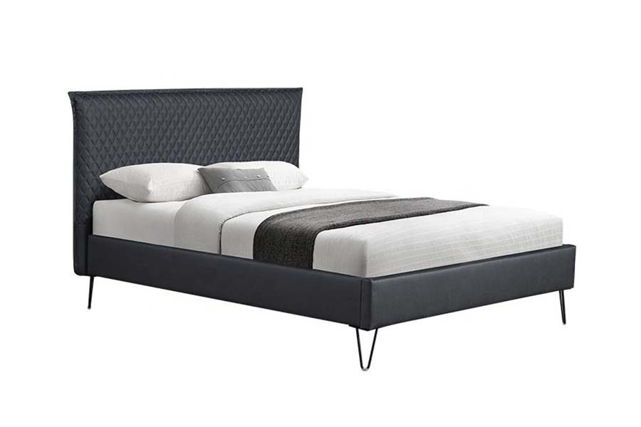 1664 Letto Bett in pelle Letto imbottito in stile moderno