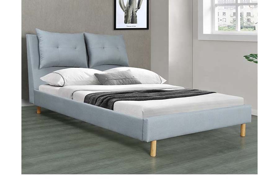 1503 Letto imbottito dal design moderno con struttura in MDF in stile MDF
