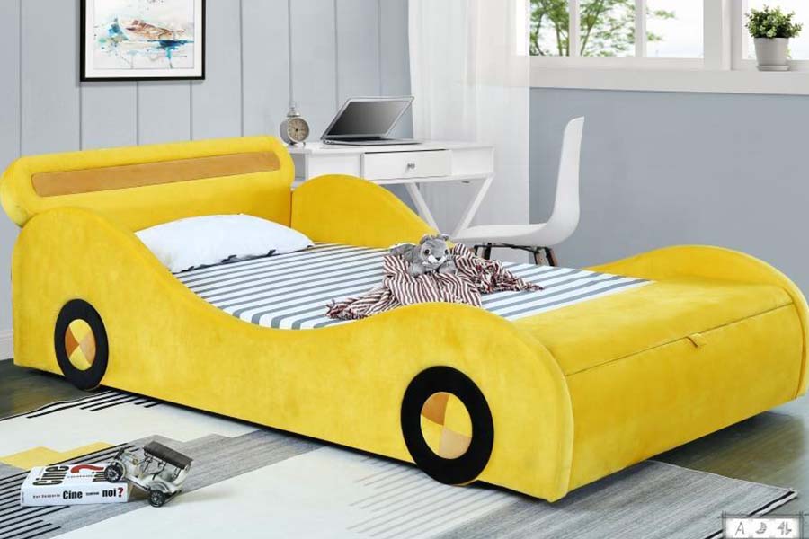1497 Letti per auto per bambini in stile auto da corsa super a forma di S