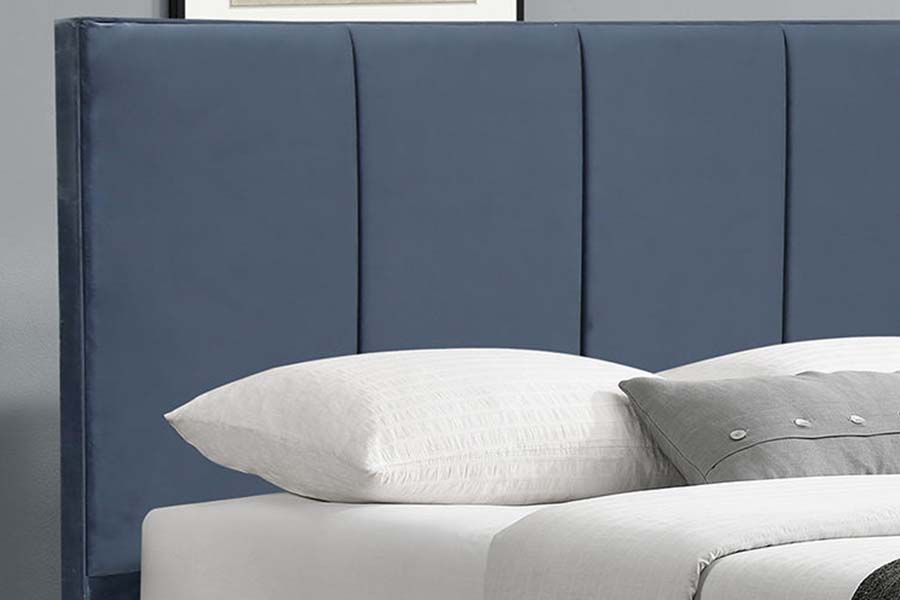 1495 Letto matrimoniale in tessuto Letto imbottito con struttura resistente