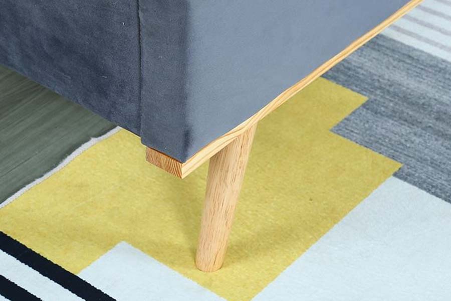 1495 Letto matrimoniale in tessuto Letto imbottito con struttura resistente