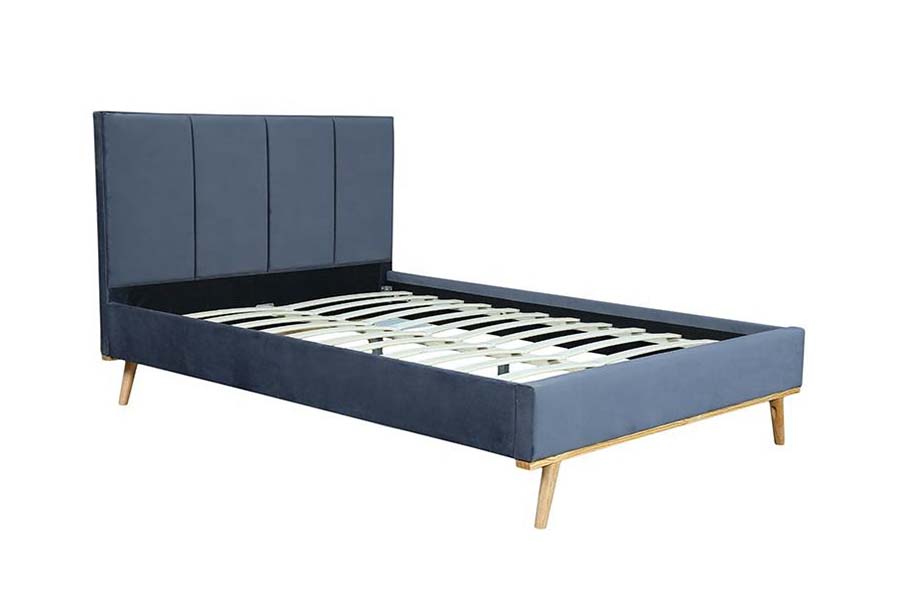 1495 Letto matrimoniale in tessuto Letto imbottito con struttura resistente