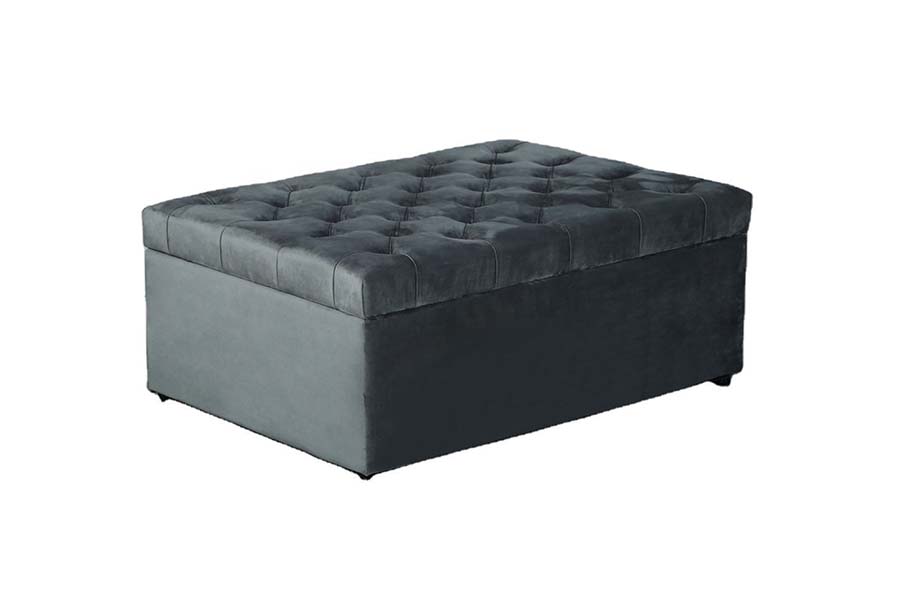 1484 Button Design Pouf contenitore imbottito Box