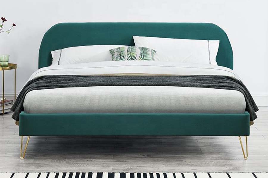 1475 Letto imbottito con struttura letto king size di alta qualità
