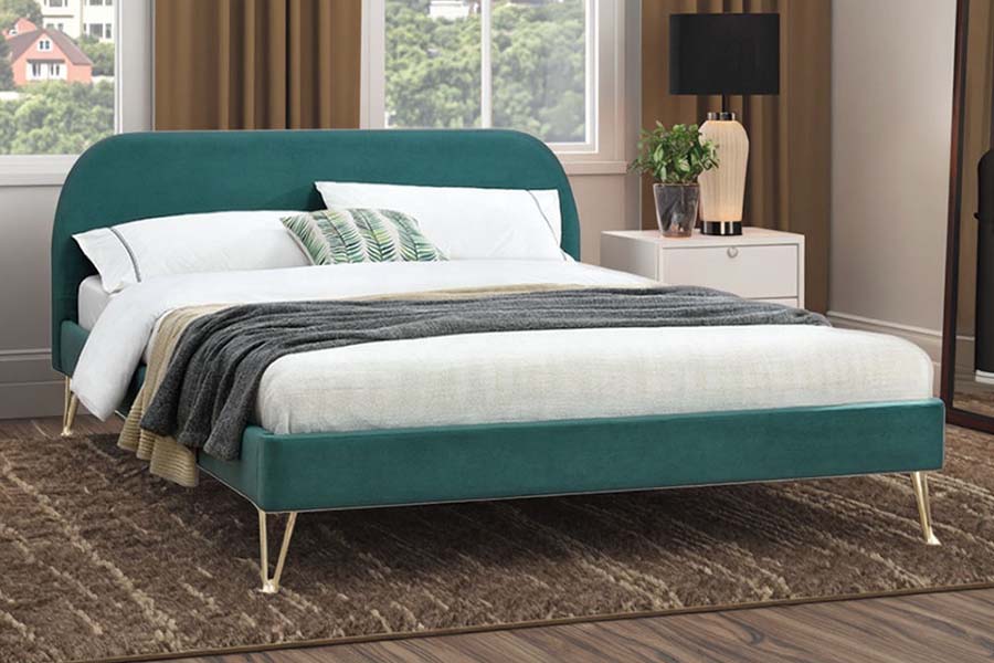 1475 Letto imbottito con struttura letto king size di alta qualità