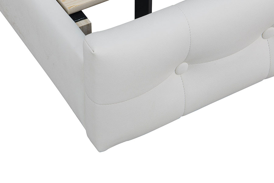4209 Telaio letto imbottito a LED regolabile king-size