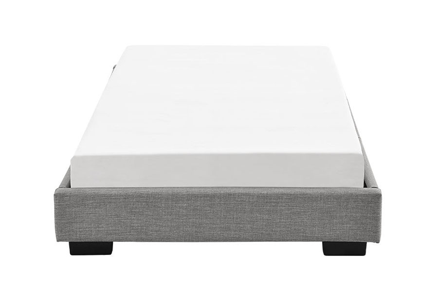 1159A Letto imbottito King Queen con struttura in legno massello di lino
