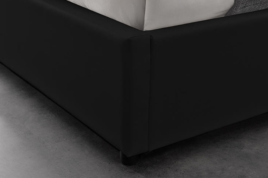 1155G Struttura del letto contenitore con ascensore a gas moderno in ecopelle per hotel