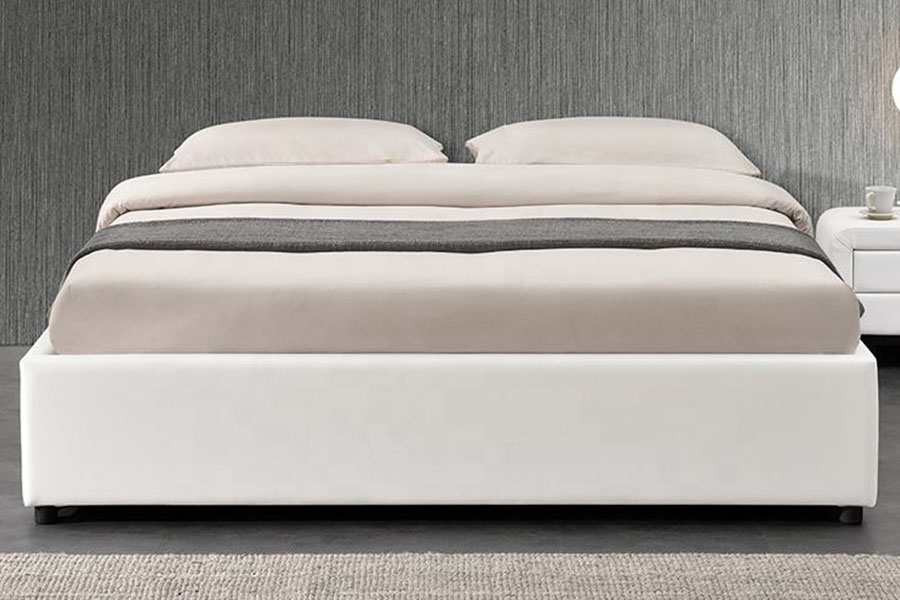 1155G Struttura del letto contenitore con ascensore a gas moderno in ecopelle per hotel