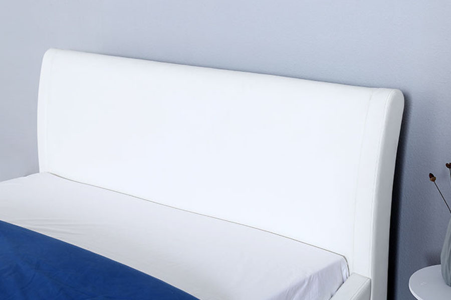 Struttura letto contenitore per camera da letto con testiera morbida in ecopelle con sollevamento a gas 1280G