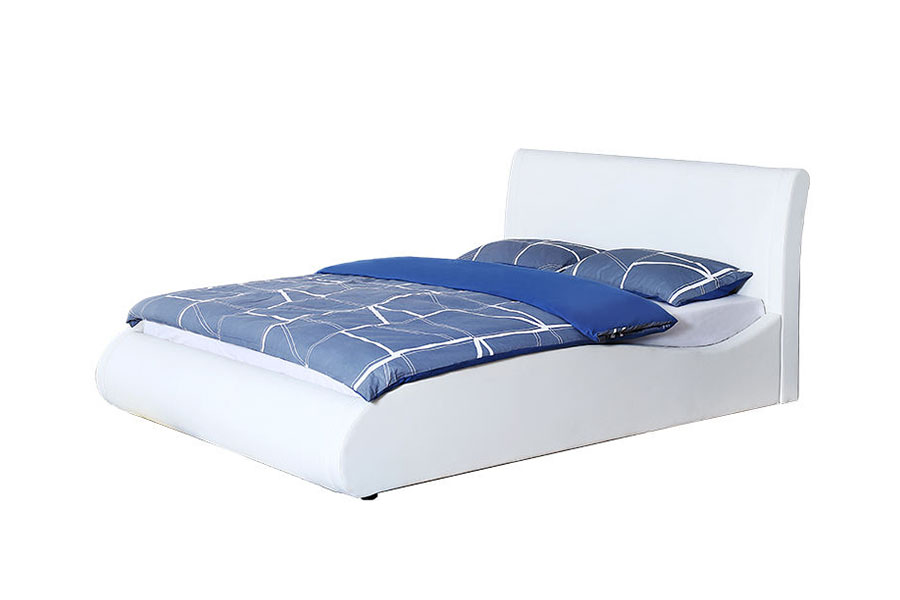 Struttura letto contenitore per camera da letto con testiera morbida in ecopelle con sollevamento a gas 1280G